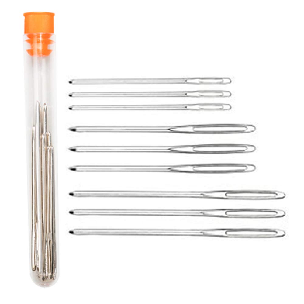 Hekisn Large-Eye Blunt Needles, Stainless Steel Yarn Knitting Needles, Sewing Needles, Crafting Knitting Weaving Stringing Needles,Perfect for Finishing Off Crochet Projects (9 Pieces) - Image 7
