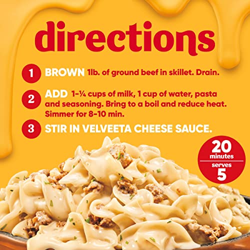 Velveeta Kraft Cheesy Skillets Dinner Kit Box, Creamy Beef Stroganoff, 11.6 Ounce - Image 7